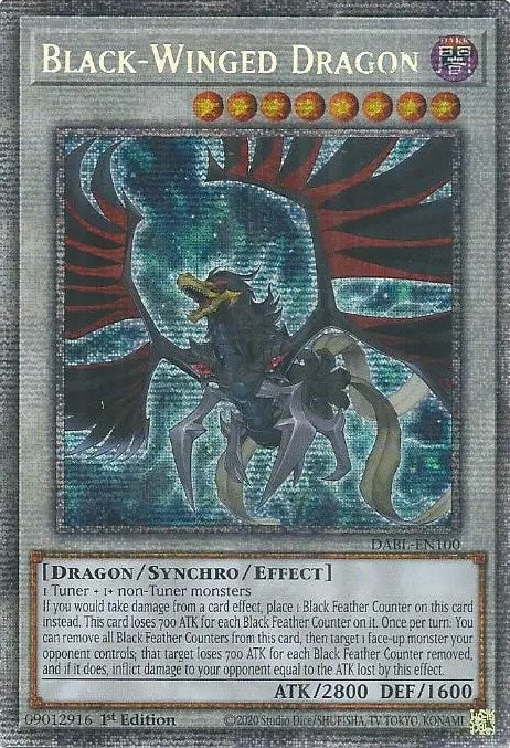 Black-Winged Dragon [DABL-EN100] Starlight Rare | The CG Realm