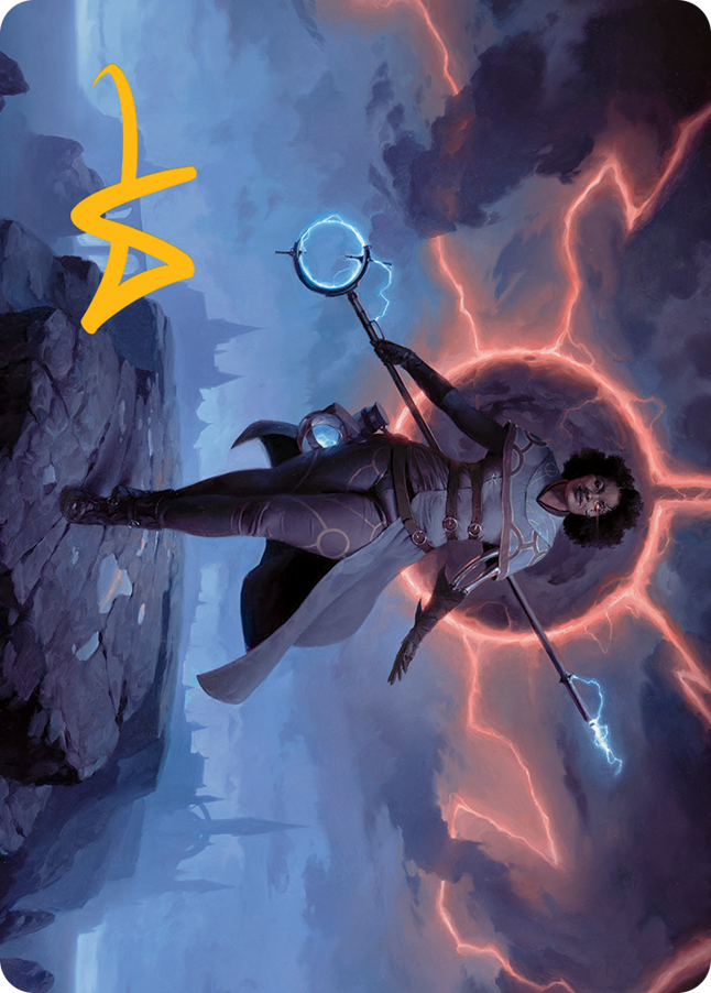 Rona, Herald of Invasion Art Card (Gold-Stamped Signature) [March of the Machine Art Series] | The CG Realm