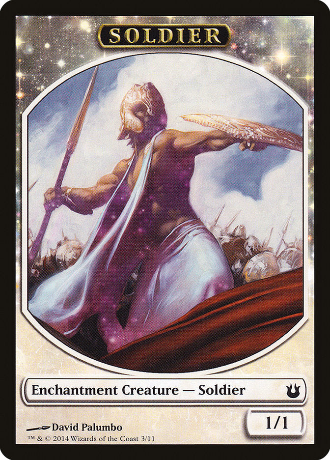 Soldier Token [Born of the Gods Tokens] | The CG Realm
