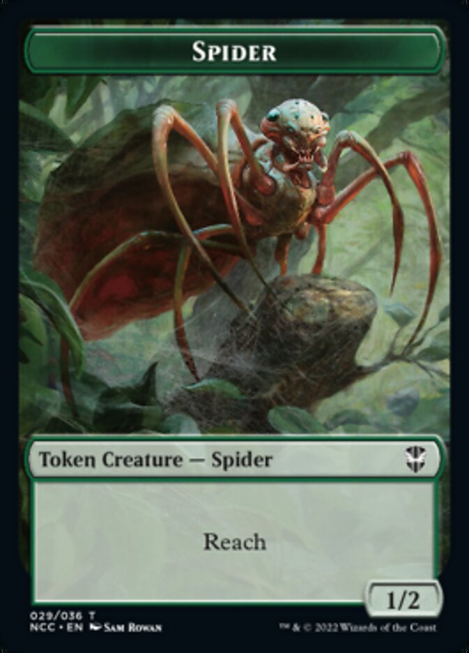 Treefolk // Spider Double-Sided Token [Streets of New Capenna Commander Tokens] | The CG Realm