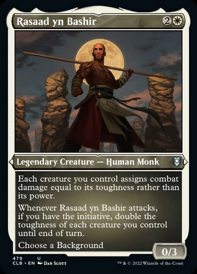 Rasaad yn Bashir (Foil Etched) [Commander Legends: Battle for Baldur's Gate] | The CG Realm