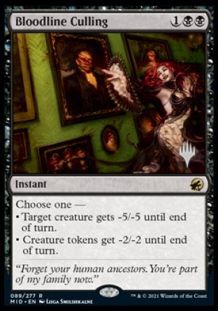 Bloodline Culling (Promo Pack) [Innistrad: Midnight Hunt Promos] | The CG Realm