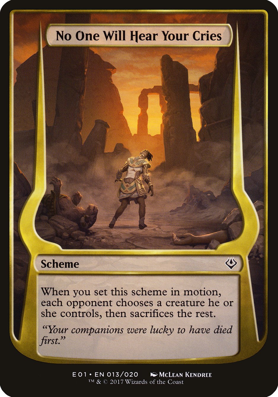 No One Will Hear Your Cries (Schemes) [Archenemy: Nicol Bolas Schemes] | The CG Realm