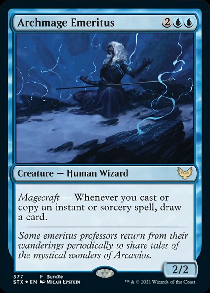 Archmage Emeritus (Bundle) [Strixhaven: School of Mages Promos] | The CG Realm