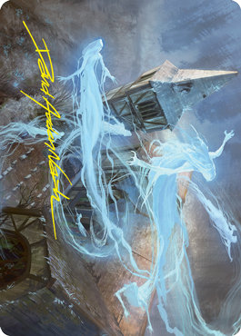 Hallowed Haunting Art Card (Gold-Stamped Signature) [Innistrad: Crimson Vow Art Series] | The CG Realm