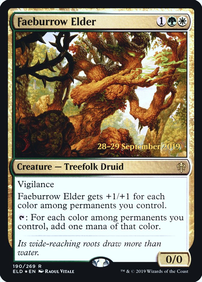 Faeburrow Elder [Throne of Eldraine Prerelease Promos] | The CG Realm