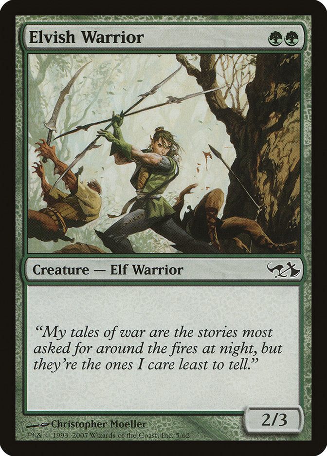 Elvish Warrior [Duel Decks: Elves vs. Goblins] | The CG Realm