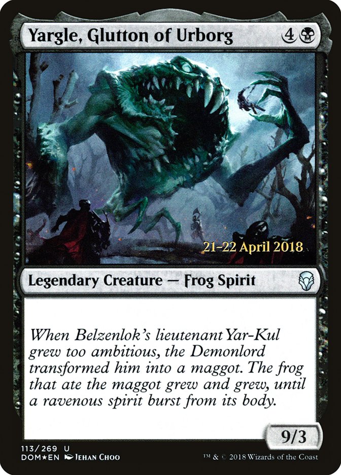 Yargle, Glutton of Urborg [Dominaria Prerelease Promos] | The CG Realm