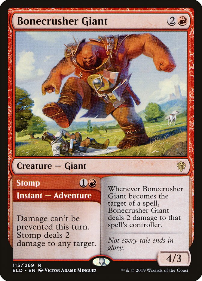 Bonecrusher Giant // Stomp [Throne of Eldraine] | The CG Realm