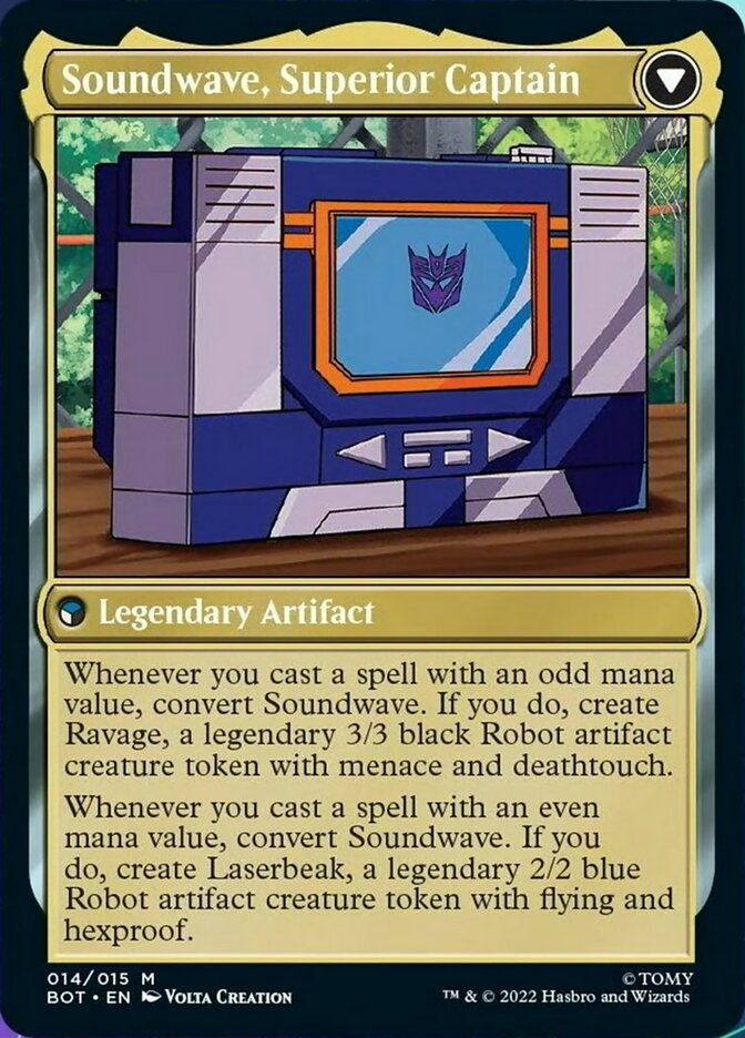 Soundwave, Sonic Spy (BOT-014) - Transformers: (convertdfc)