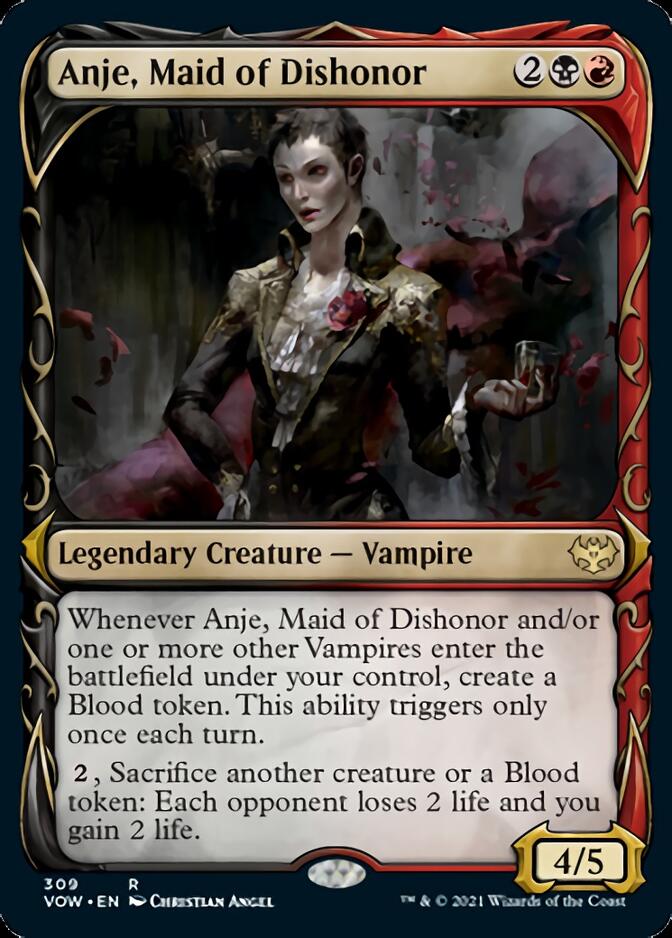 Anje, Maid of Dishonor (Showcase Fang Frame) [Innistrad: Crimson Vow] | The CG Realm