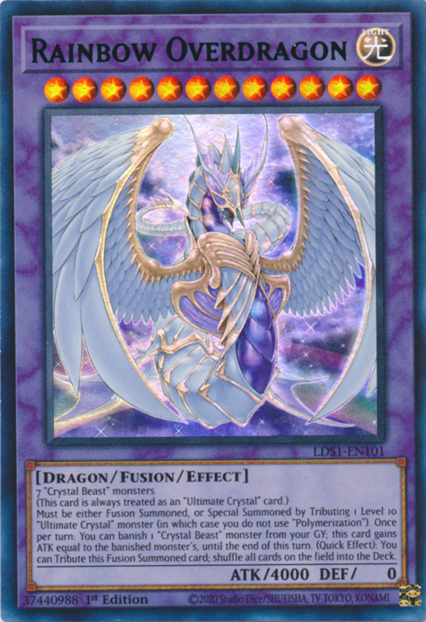 Rainbow Overdragon (Green) [LDS1-EN101] Ultra Rare | The CG Realm