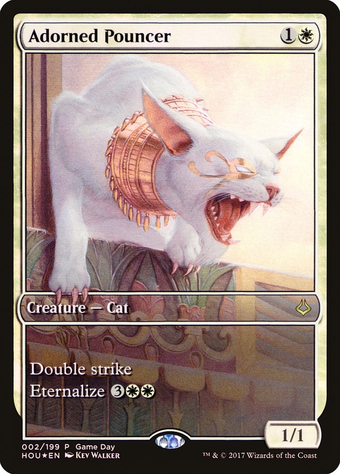 Adorned Pouncer (Game Day) (Full Art) [Hour of Devastation Promos] | The CG Realm