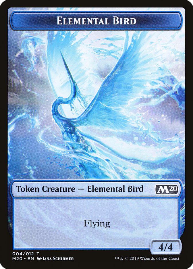 Elemental Bird Token [Core Set 2020 Tokens] | The CG Realm