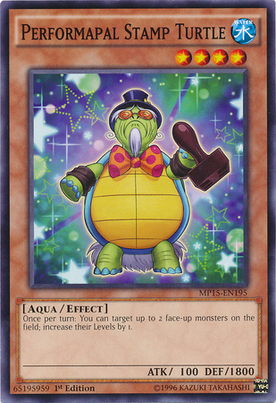 Performapal Stamp Turtle [MP15-EN195] Common | The CG Realm