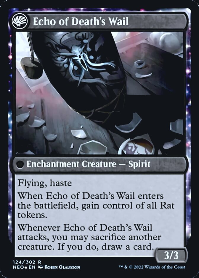 Tribute to Horobi // Echo of Death's Wail [Kamigawa: Neon Dynasty Prerelease Promos] | The CG Realm