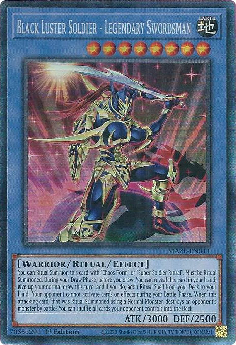 Black Luster Soldier - Legendary Swordsman [MAZE-EN011] Collector's Rare | The CG Realm