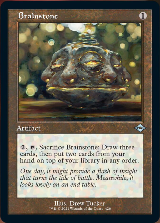 Brainstone (Retro Foil Etched) [Modern Horizons 2] | The CG Realm