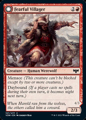 Fearful Villager // Fearsome Werewolf [Innistrad: Crimson Vow] | The CG Realm