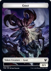 Goat // Satyr Double-Sided Token (THB-1 // 9) - Theros Beyond Death Tokens Foil