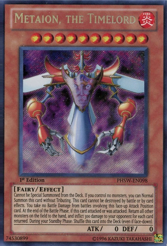 Metaion, the Timelord [PHSW-EN098] Secret Rare | The CG Realm