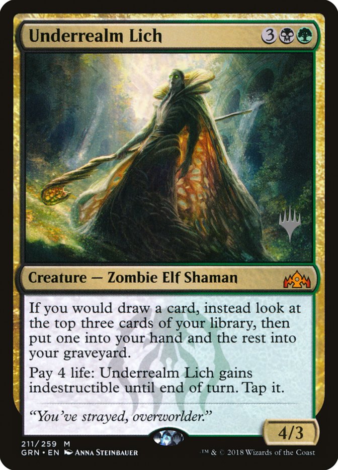 Underrealm Lich (Promo Pack) [Guilds of Ravnica Promos] | The CG Realm