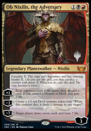 Ob Nixilis, the Adversary (Promo Pack) [Streets of New Capenna Promos] | The CG Realm