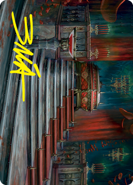 Edgar Markov's Coffin Art Card (Gold-Stamped Signature) [Innistrad: Crimson Vow Art Series] | The CG Realm