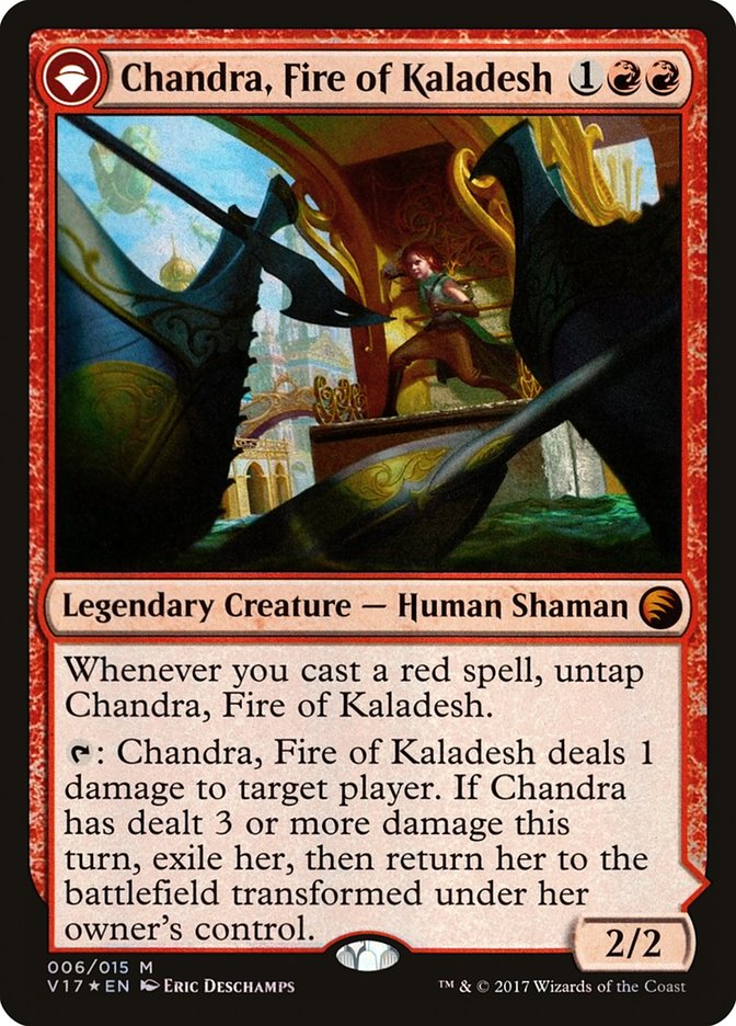 Chandra, Fire of Kaladesh (V17-006) - From the Vault: Transform: (originpwdfc) Foil