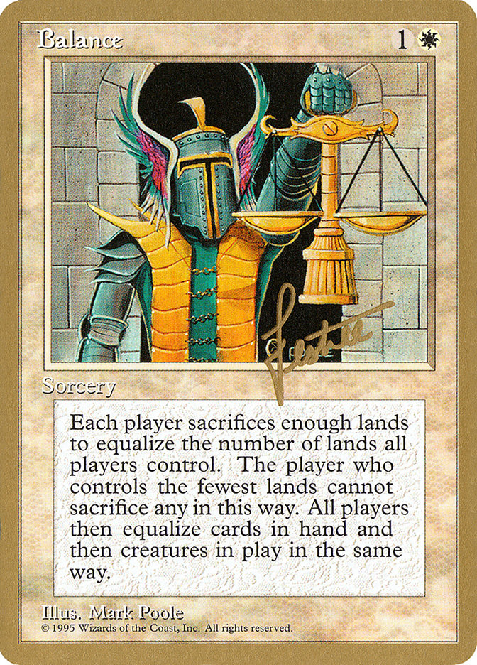 Balance (Bertrand Lestree) [Pro Tour Collector Set] | The CG Realm
