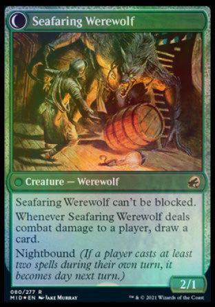 Suspicious Stowaway (PRE-080) - Innistrad: Midnight Hunt Promos: (Double Faced Transform) Foil