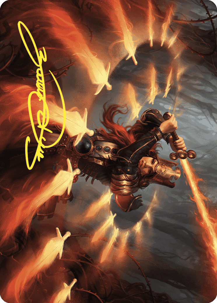 Heartflame Duelist Art Card (Gold-Stamped Signature) [Wilds of Eldraine Art Series] | The CG Realm