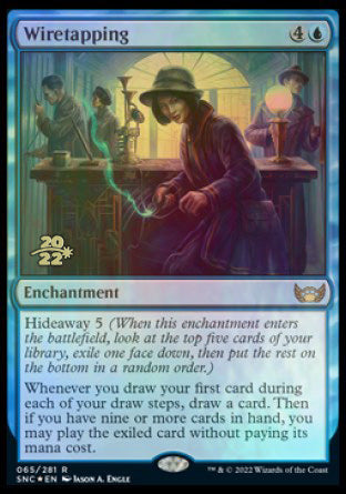 Wiretapping [Streets of New Capenna Prerelease Promos] | The CG Realm