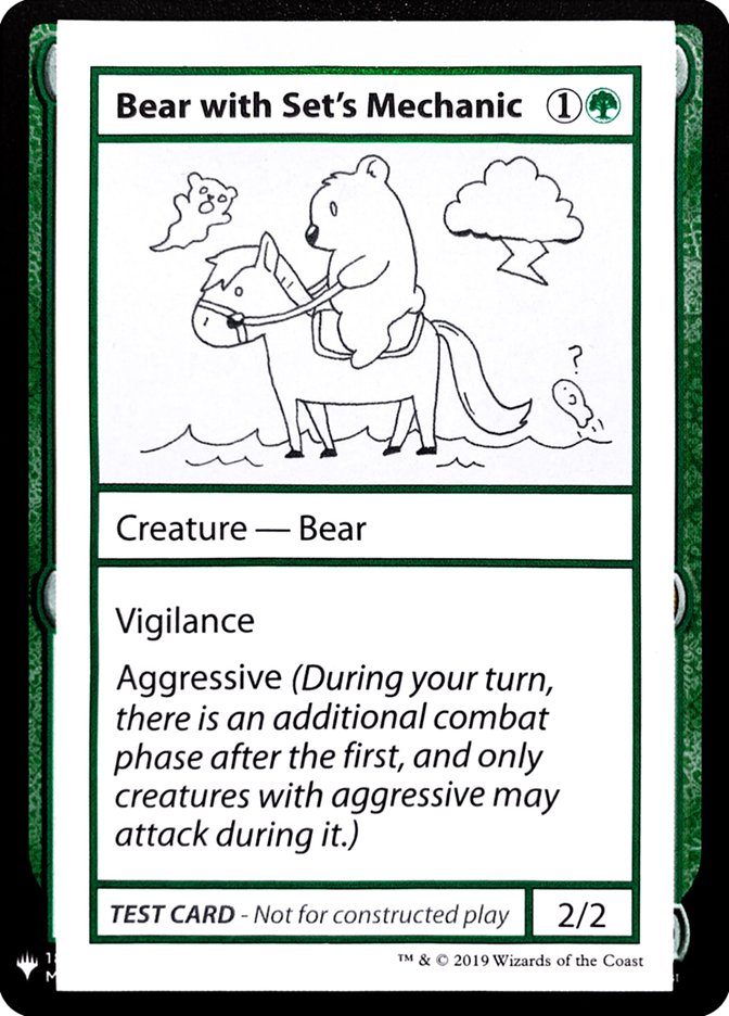 Bear with Set's Mechanic [Mystery Booster Playtest Cards] | The CG Realm
