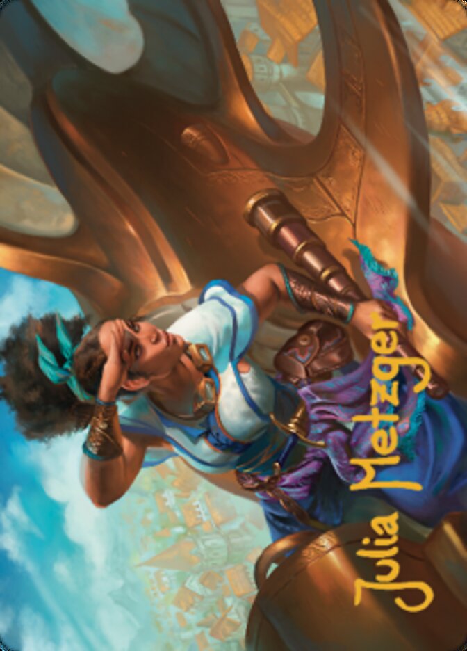 Talas Lookout Art Card (Gold-Stamped Signature) [Dominaria United Art Series] | The CG Realm