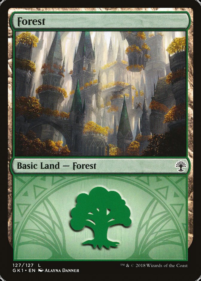 Forest (127) [Guilds of Ravnica Guild Kit] | The CG Realm