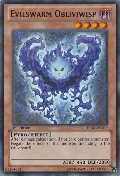 Evilswarm Obliviwisp [HA07-EN049] Super Rare | The CG Realm