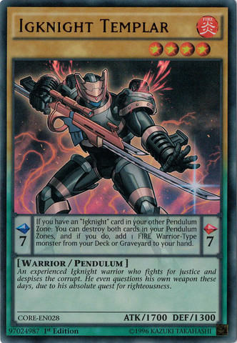 Igknight Templar [CORE-EN028] Ultra Rare | The CG Realm