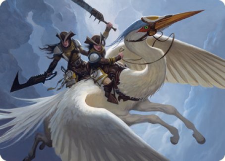 Gryffwing Cavalry Art Card [Innistrad: Crimson Vow Art Series] | The CG Realm