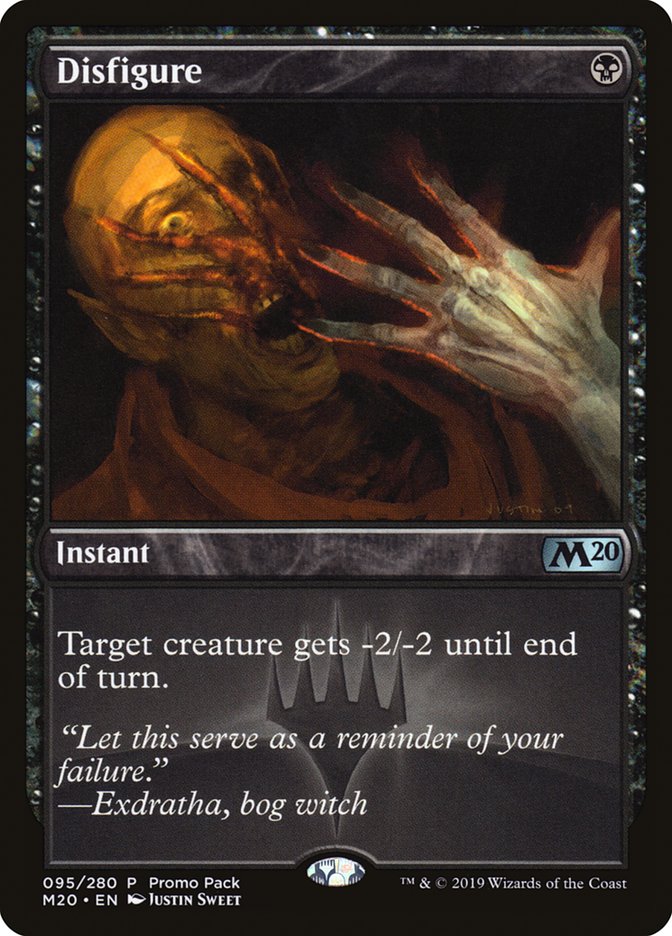 Disfigure (Promo Pack) [Core Set 2020 Promos] | The CG Realm