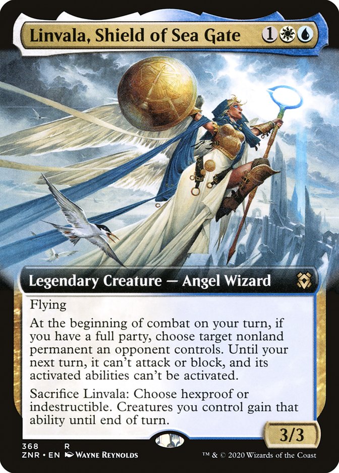 Linvala, Shield of Sea Gate (Extended Art) [Zendikar Rising] | The CG Realm