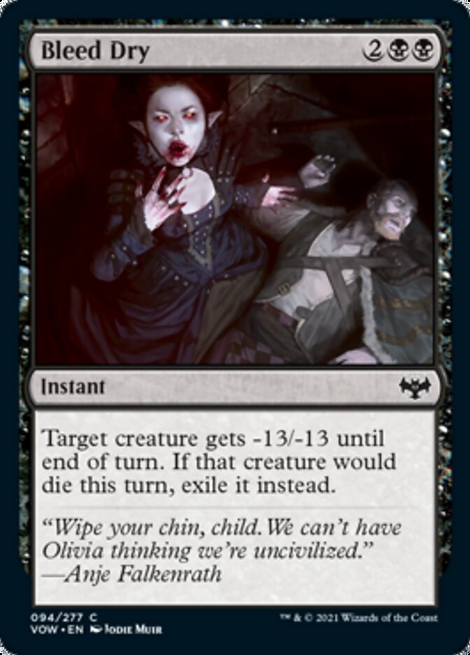 Bleed Dry [Innistrad: Crimson Vow] | The CG Realm