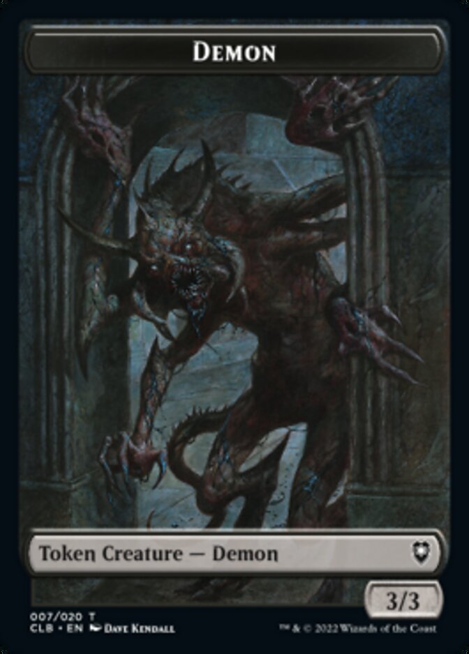 Demon Token [Commander Legends: Battle for Baldur's Gate Tokens] | The CG Realm