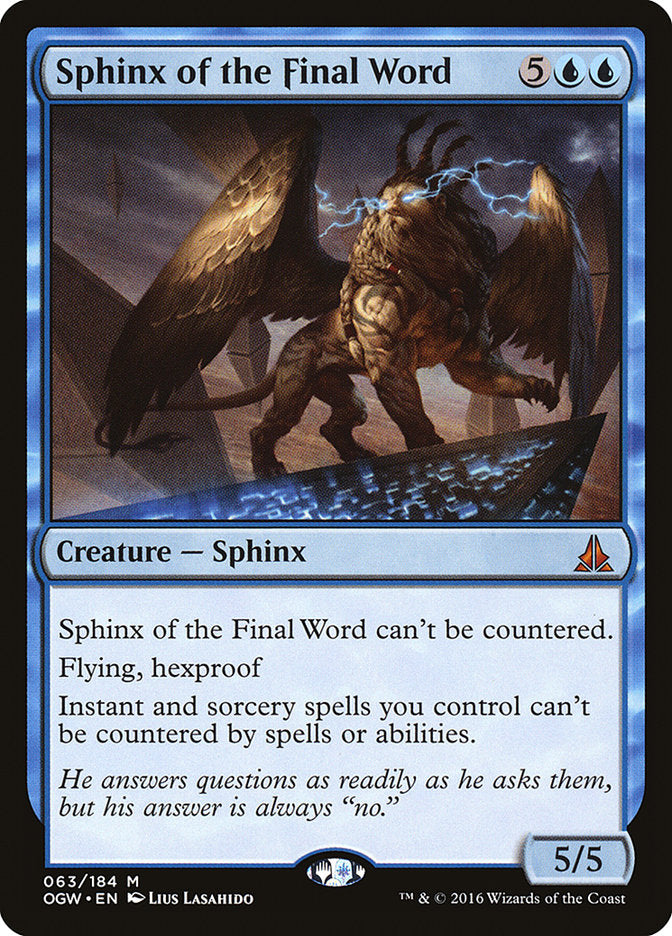 Sphinx of the Final Word [Oath of the Gatewatch] | The CG Realm