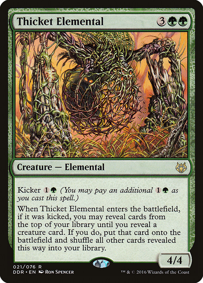 Thicket Elemental [Duel Decks: Nissa vs. Ob Nixilis] | The CG Realm