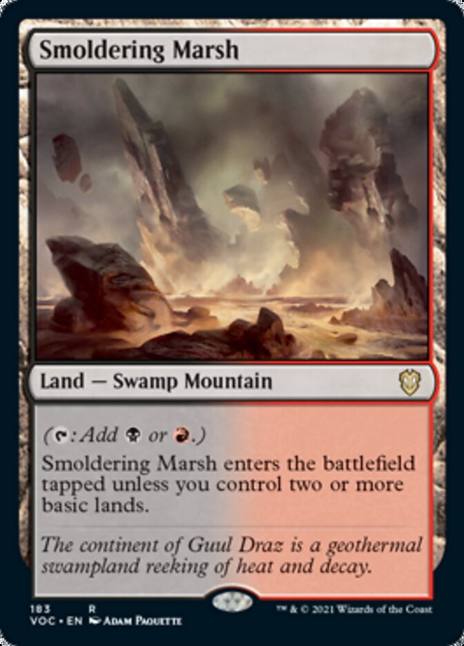 Smoldering Marsh [Innistrad: Crimson Vow Commander] | The CG Realm