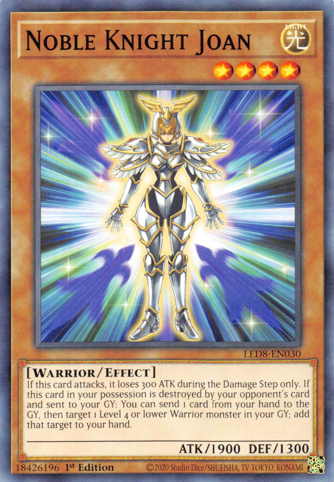 Noble Knight Joan [LED8-EN030] Common | The CG Realm
