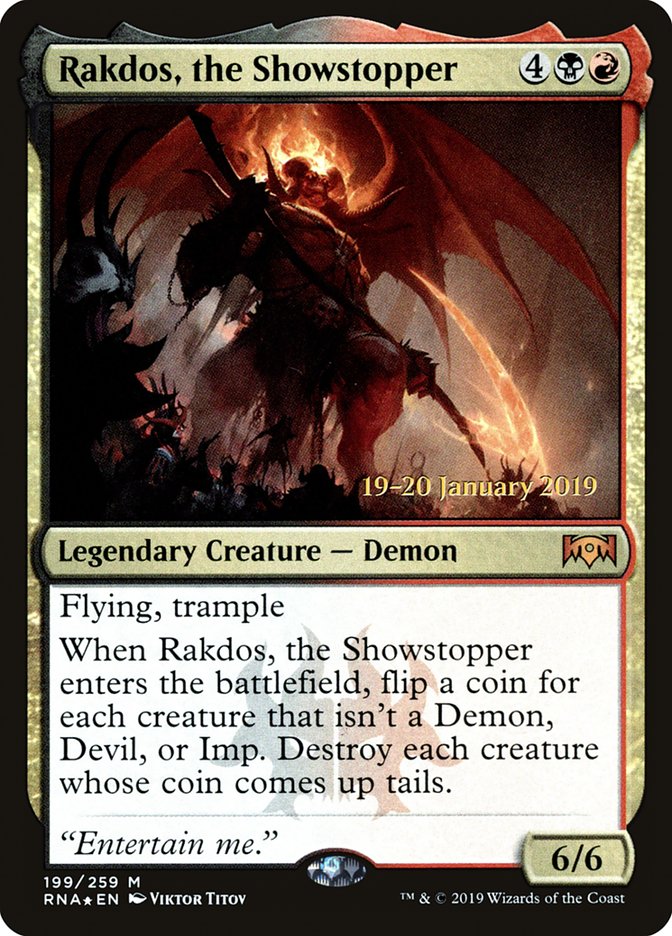 Rakdos, the Showstopper [Ravnica Allegiance Prerelease Promos] | The CG Realm