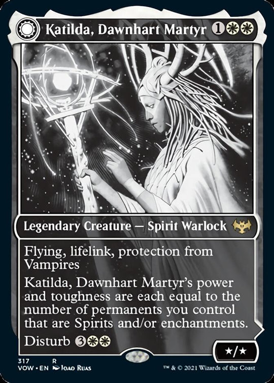 Katilda, Dawnhart Martyr (Showcase) (VOW-317) - Innistrad: Crimson Vow: (Showcase, Double Faced Transform)