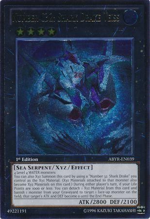 Number C32: Shark Drake Veiss (UTR) [ABYR-EN039] Ultimate Rare | The CG Realm